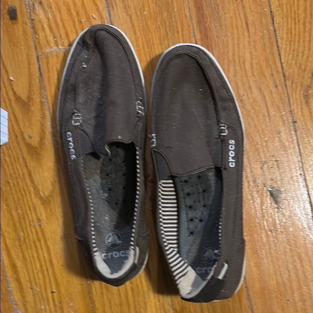 CROCS Women's Black Slip-On Sneakers